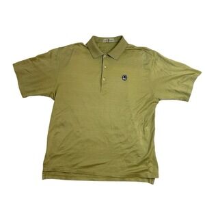 Casual Classic Cozy Stretch Every Day Yellow Harry Vardon Solid Golf Button-Up L
